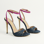 Beatrice 310 - Blu Jeans /Cint. EcoPelle