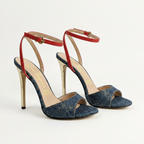 Beatrice 310 - Blu Jeans /Cint. EcoPelle