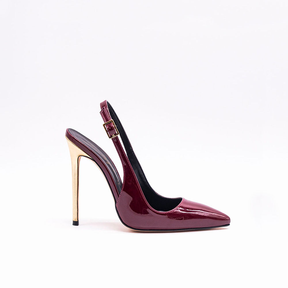 Anna 401 - Vernice /Tacco Platino