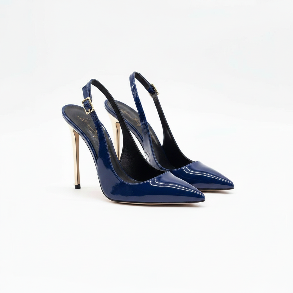 Anna 401 - Vernice /Tacco Platino
