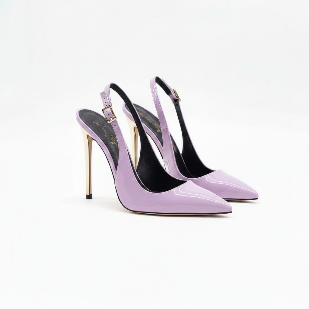Anna 401 - Vernice /Tacco Platino