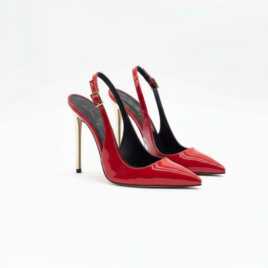 Anna 401 - Vernice /Tacco Platino