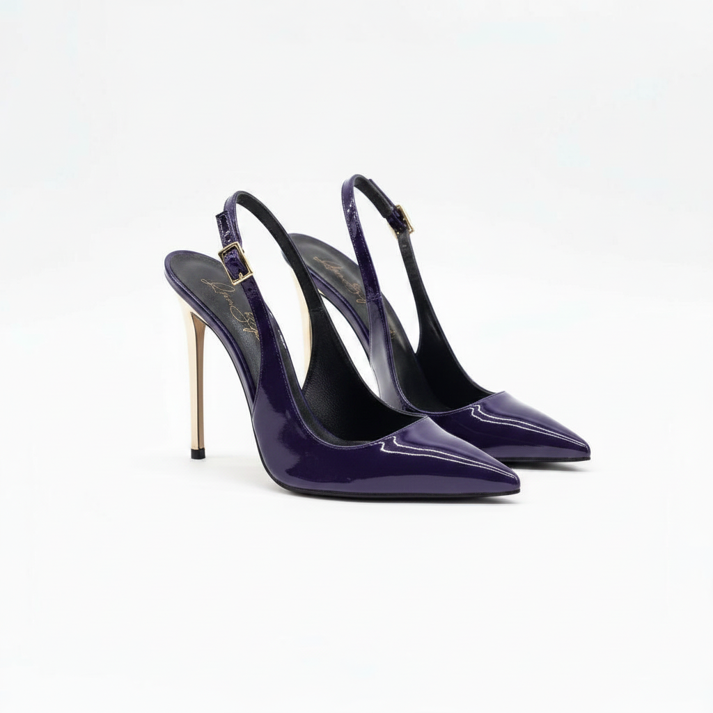 Anna 401 - Vernice /Tacco Platino