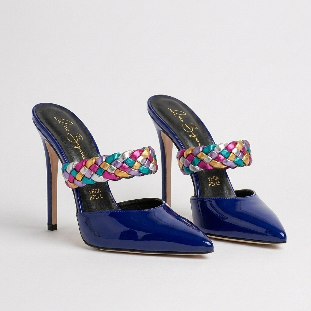 Anna 409 - Vernice /Treccia Multi-color