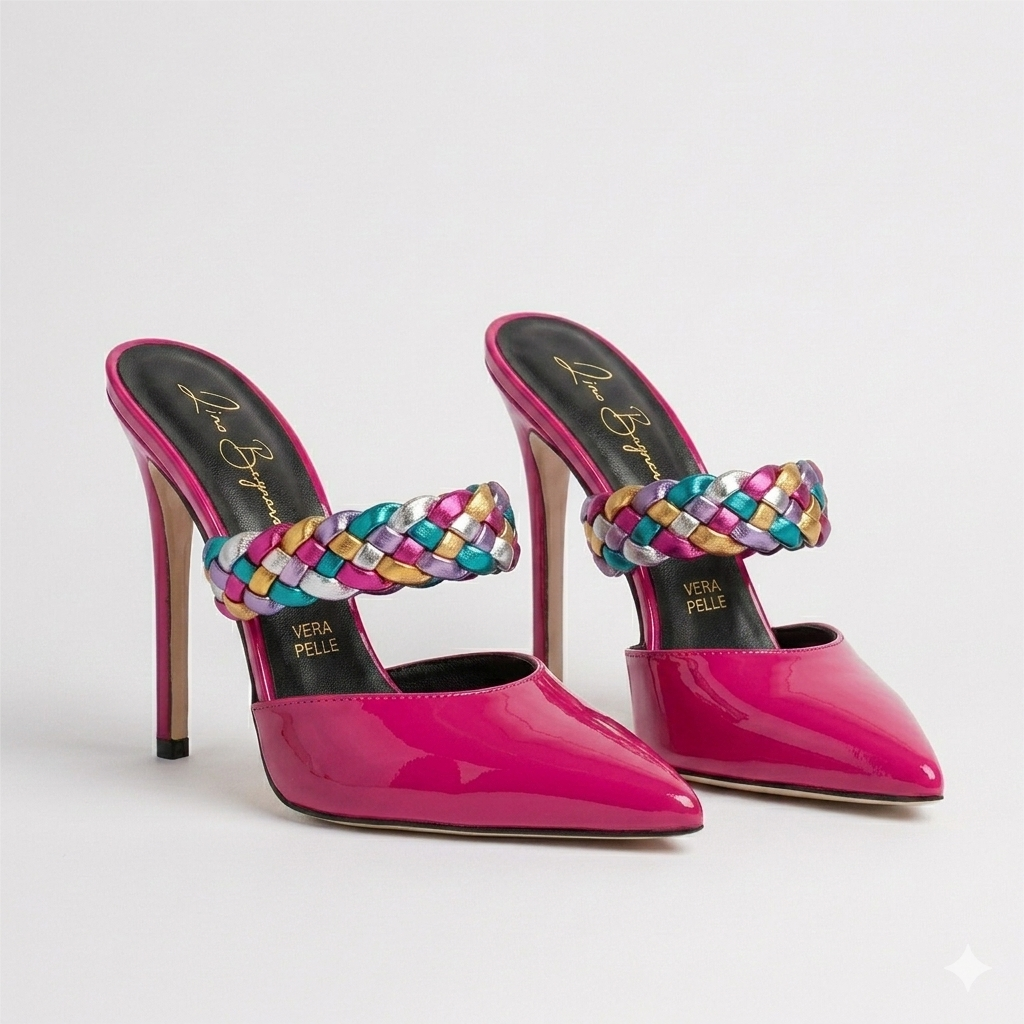 Anna 409 - Vernice /Treccia Multi-color