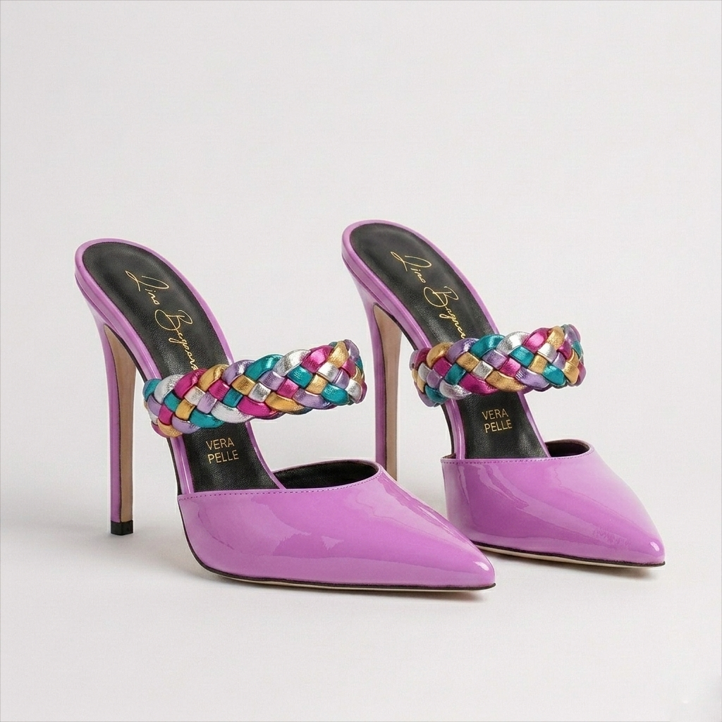 Anna 409 - Vernice /Treccia Multi-color