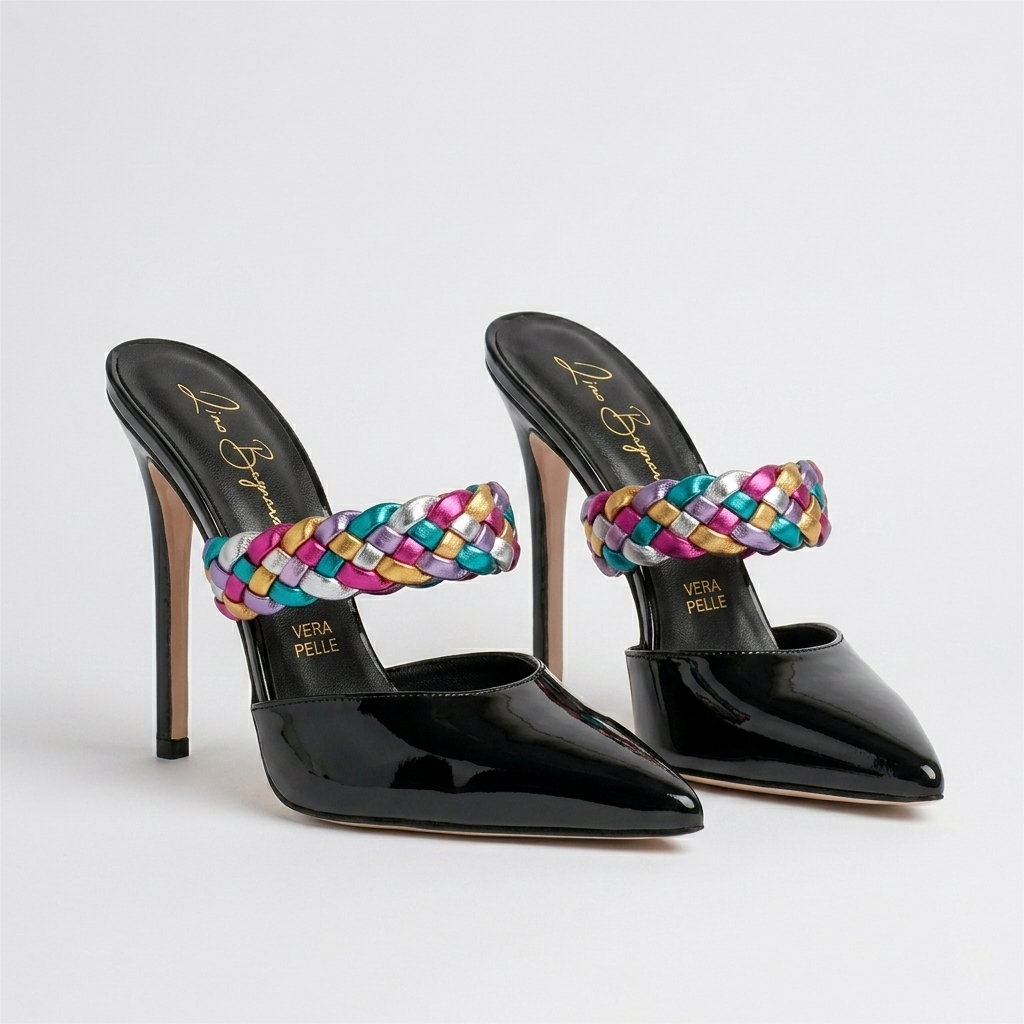 Anna 409 - Vernice /Treccia Multi-color
