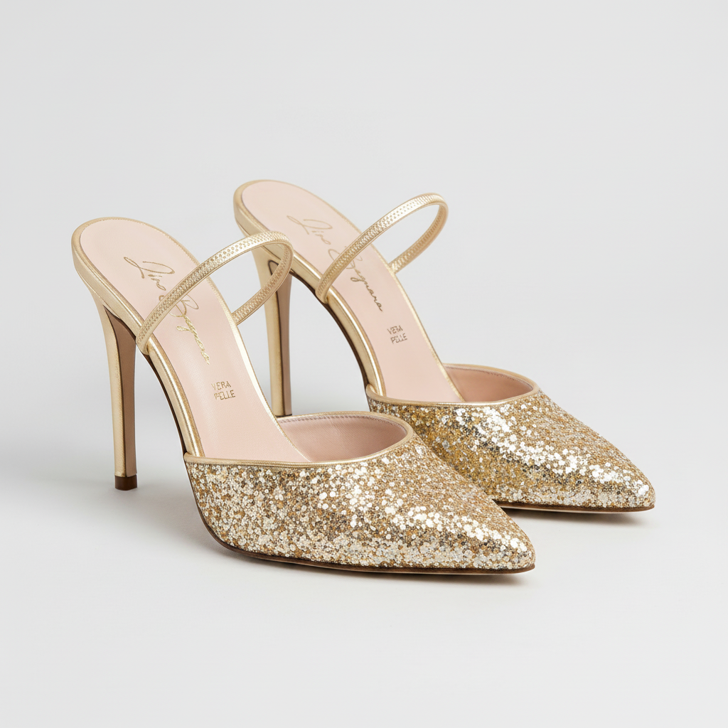Anna 411 - Glitter /Ecopelle
