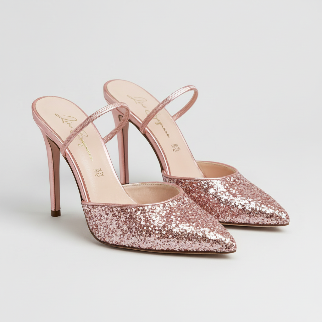 Anna 411 - Glitter /Ecopelle