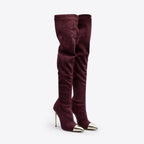 Anna 422 - Camoscio Elasticizzato / Platino