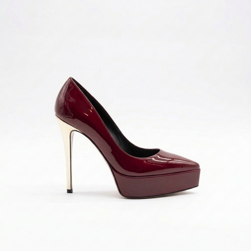 Letizia 700 - Vernice /Tacco Platino