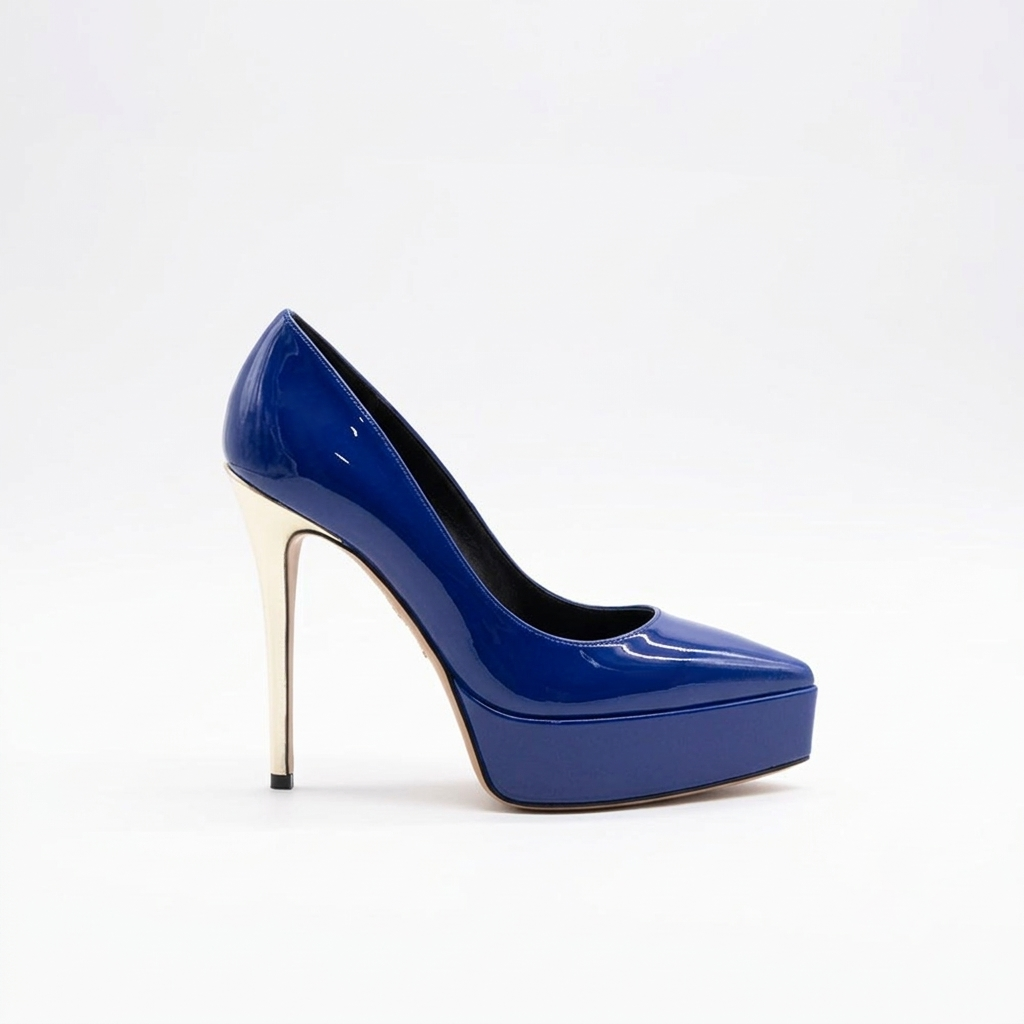 Letizia 700 - Vernice /Tacco Platino