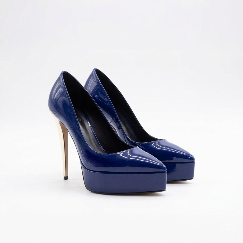 Letizia 700 - Vernice /Tacco Platino