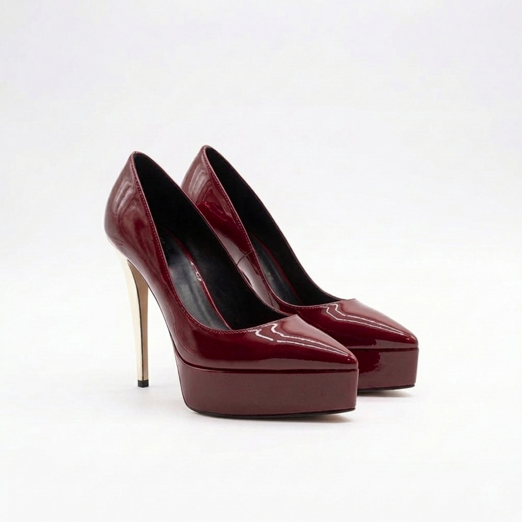 Letizia 700 - Vernice /Tacco Platino