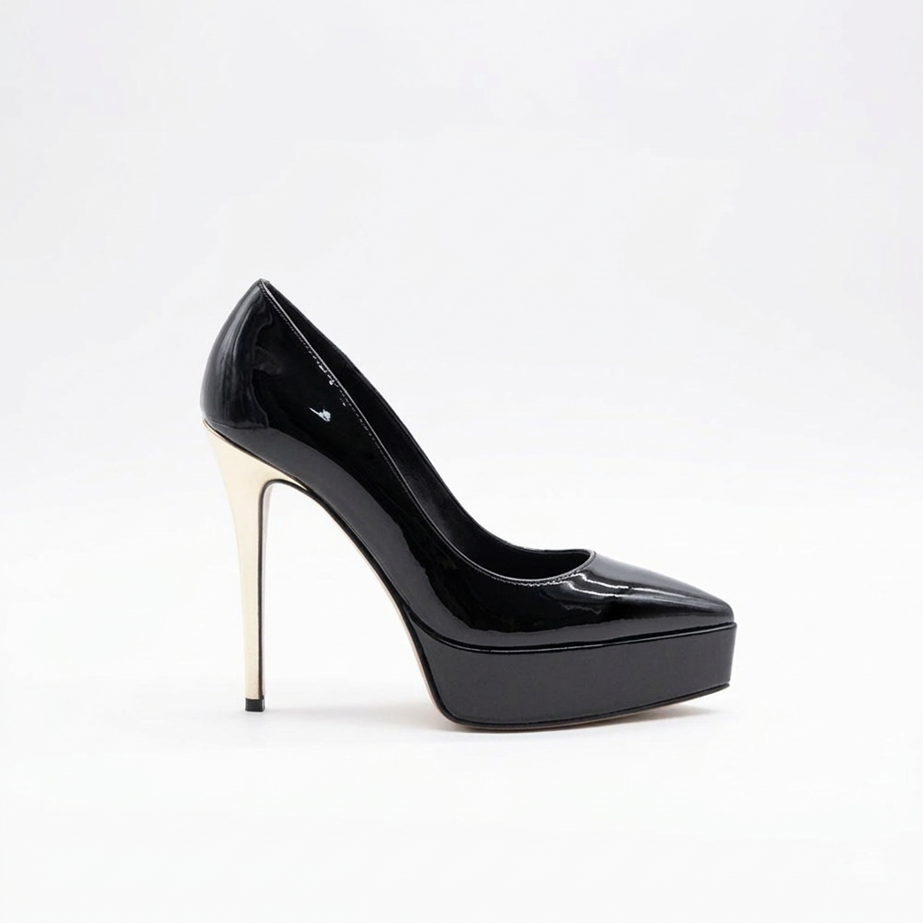 Letizia 700 - Vernice /Tacco Platino