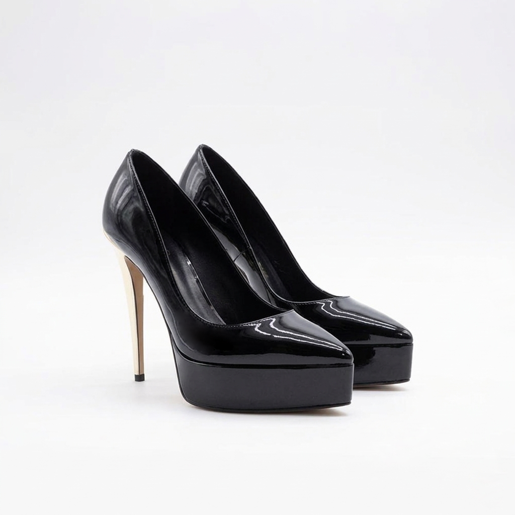 Letizia 700 - Vernice /Tacco Platino
