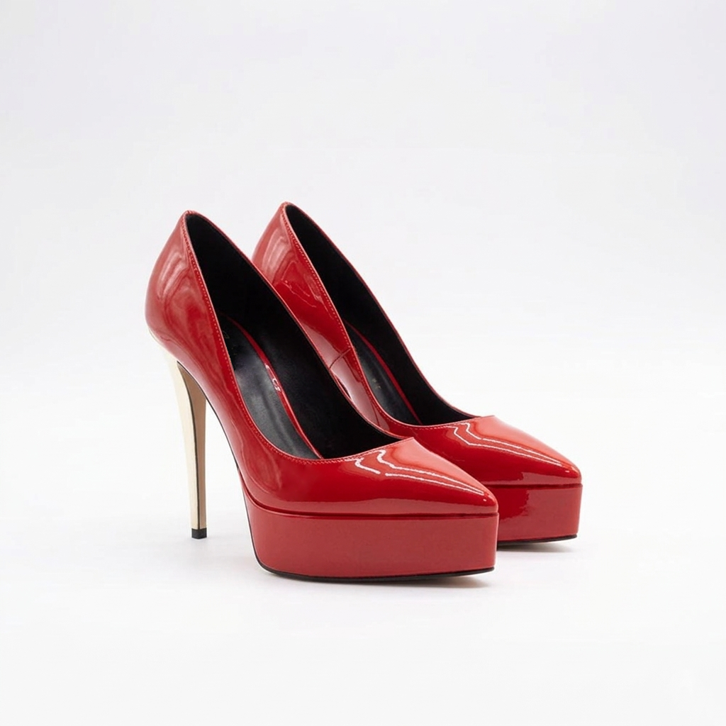 Letizia 700 - Vernice /Tacco Platino