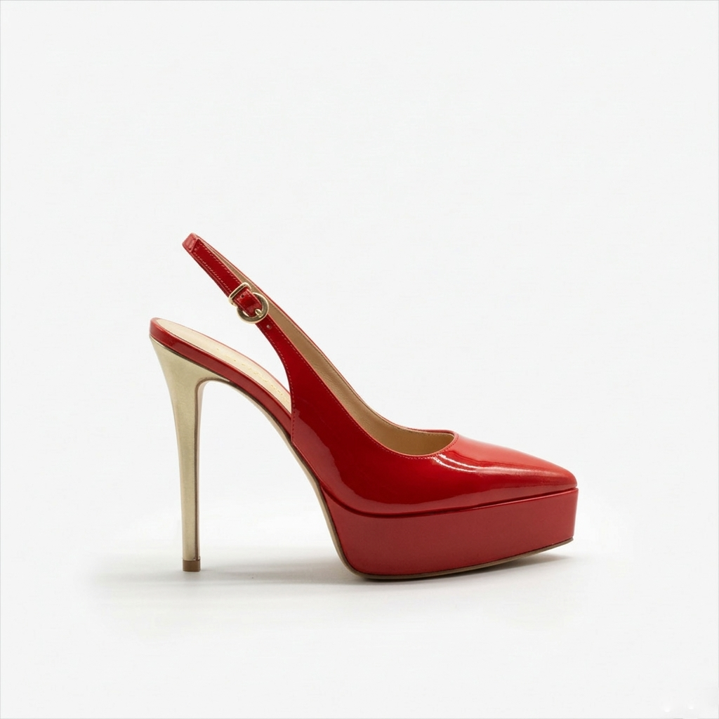 Letizia 701 - Vernice /Tacco Platino
