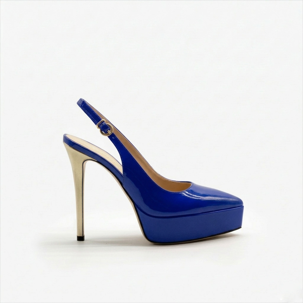 Letizia 701 - Vernice /Tacco Platino