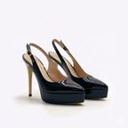 Letizia 701 - Vernice /Tacco Platino