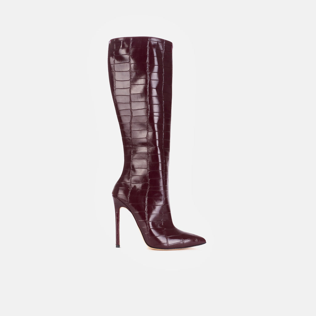 Anna 421 - Croco Glossy Bordeaux