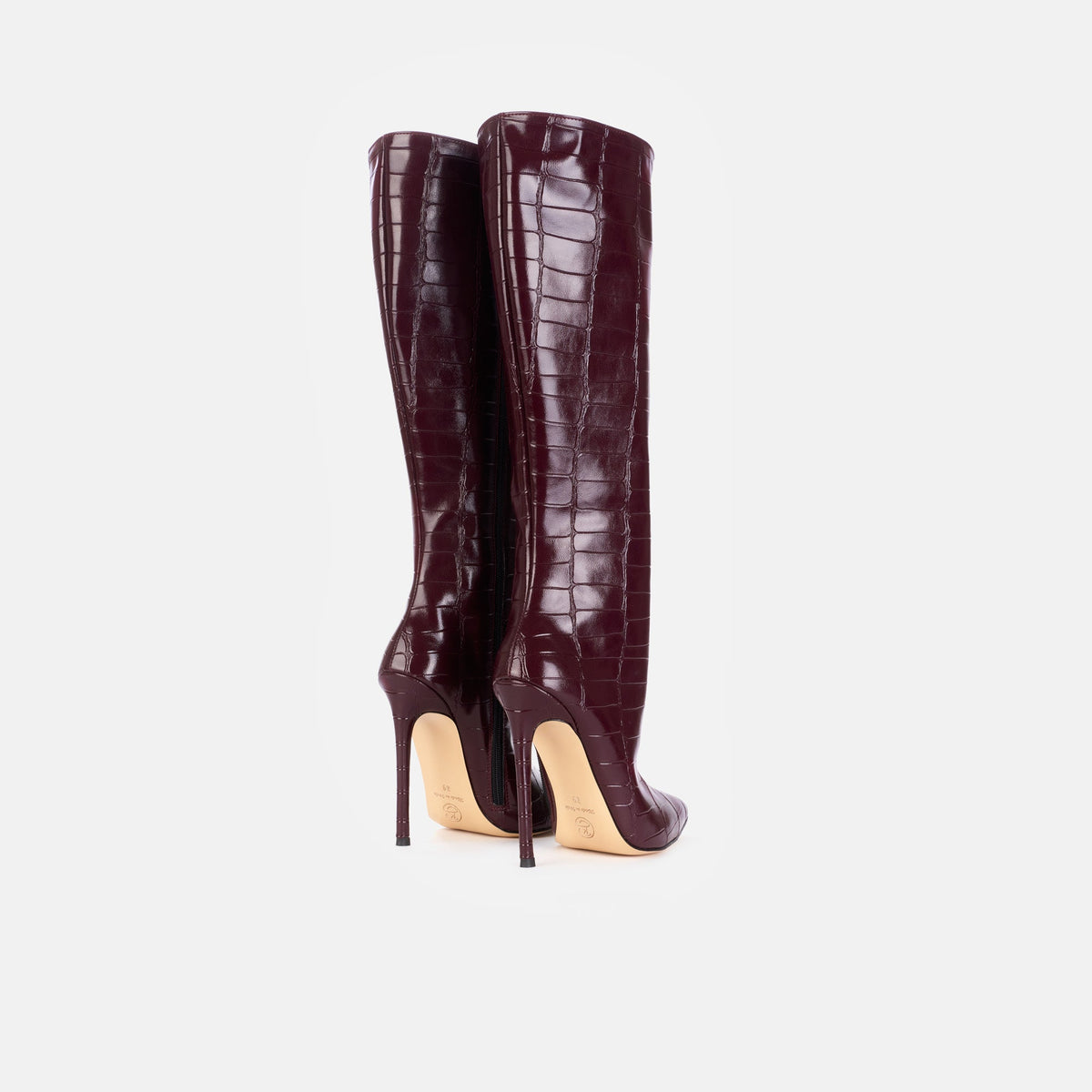 Anna 421 - Croco Glossy Bordeaux