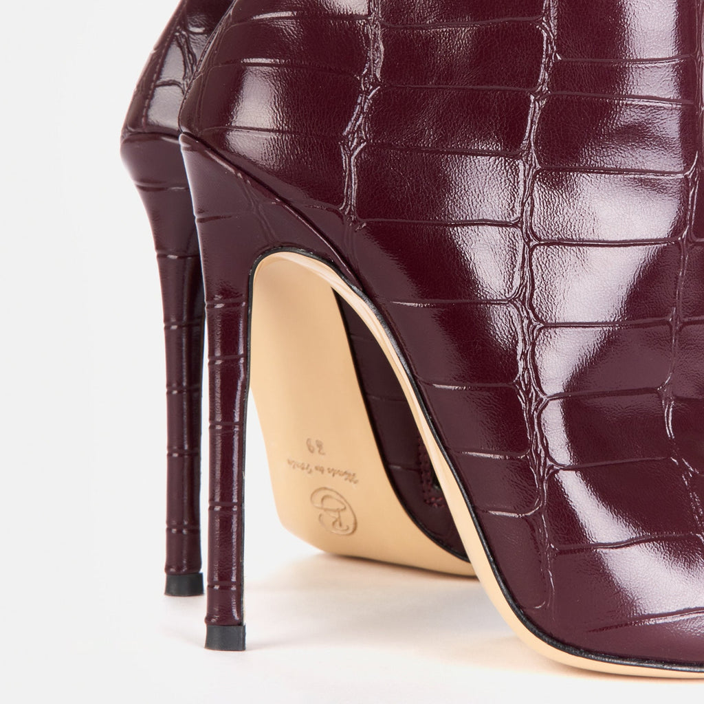 Anna 421 - Croco Glossy Bordeaux