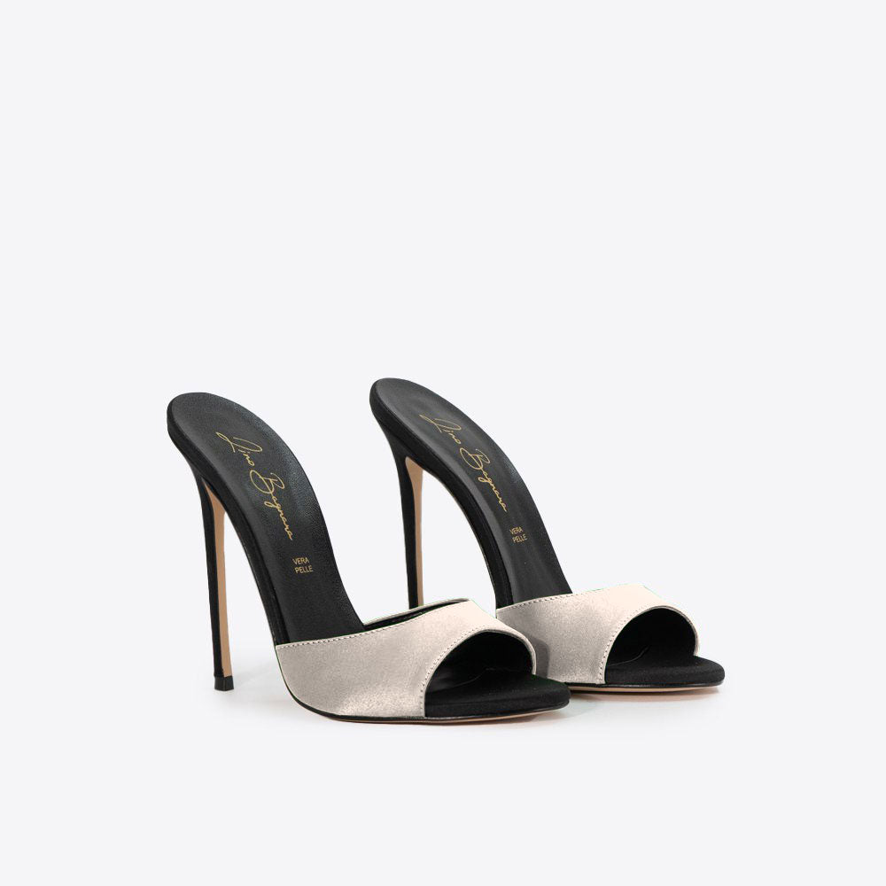 Carla 221 - Raso /Tacco Nero
