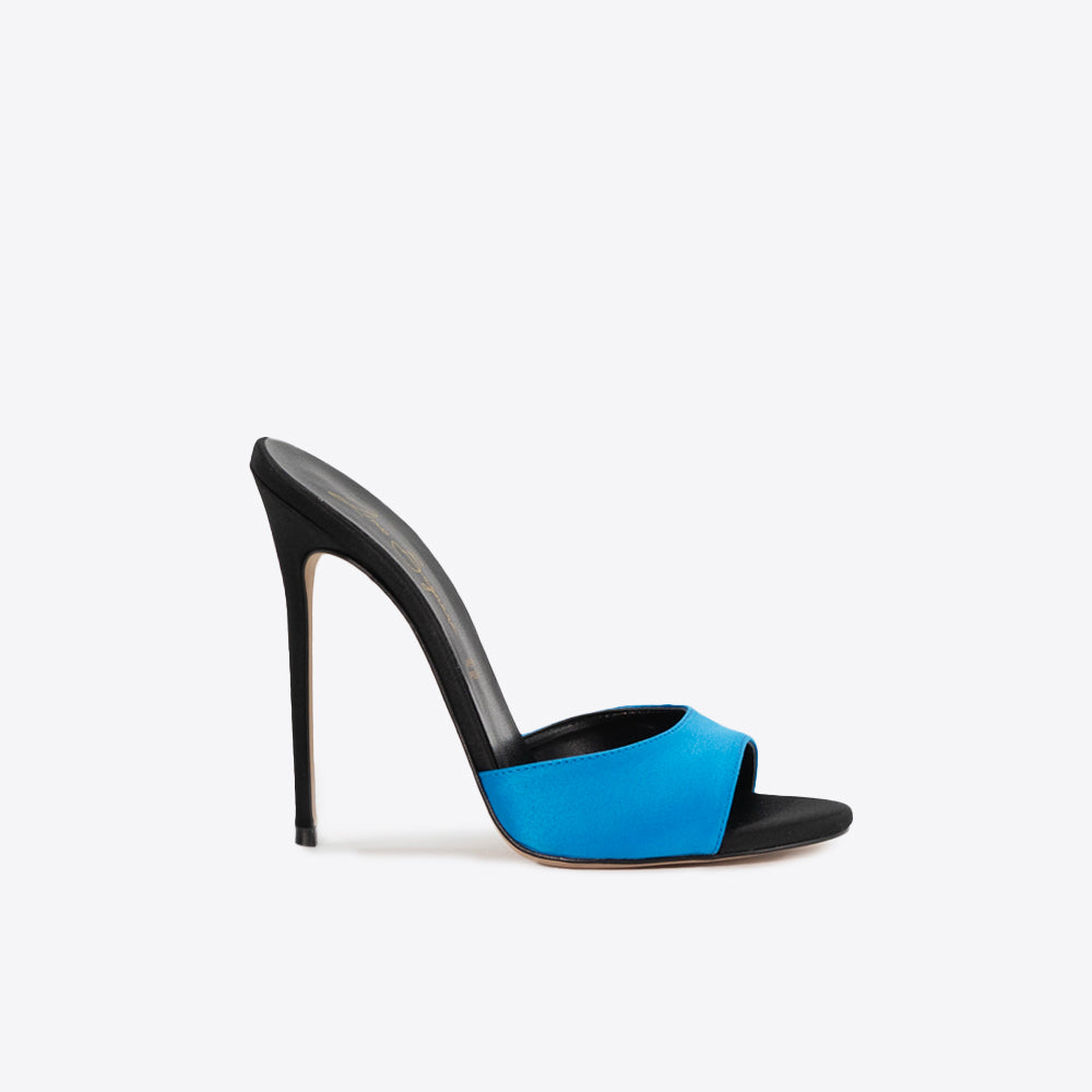 Carla 221 - Raso /Tacco Nero