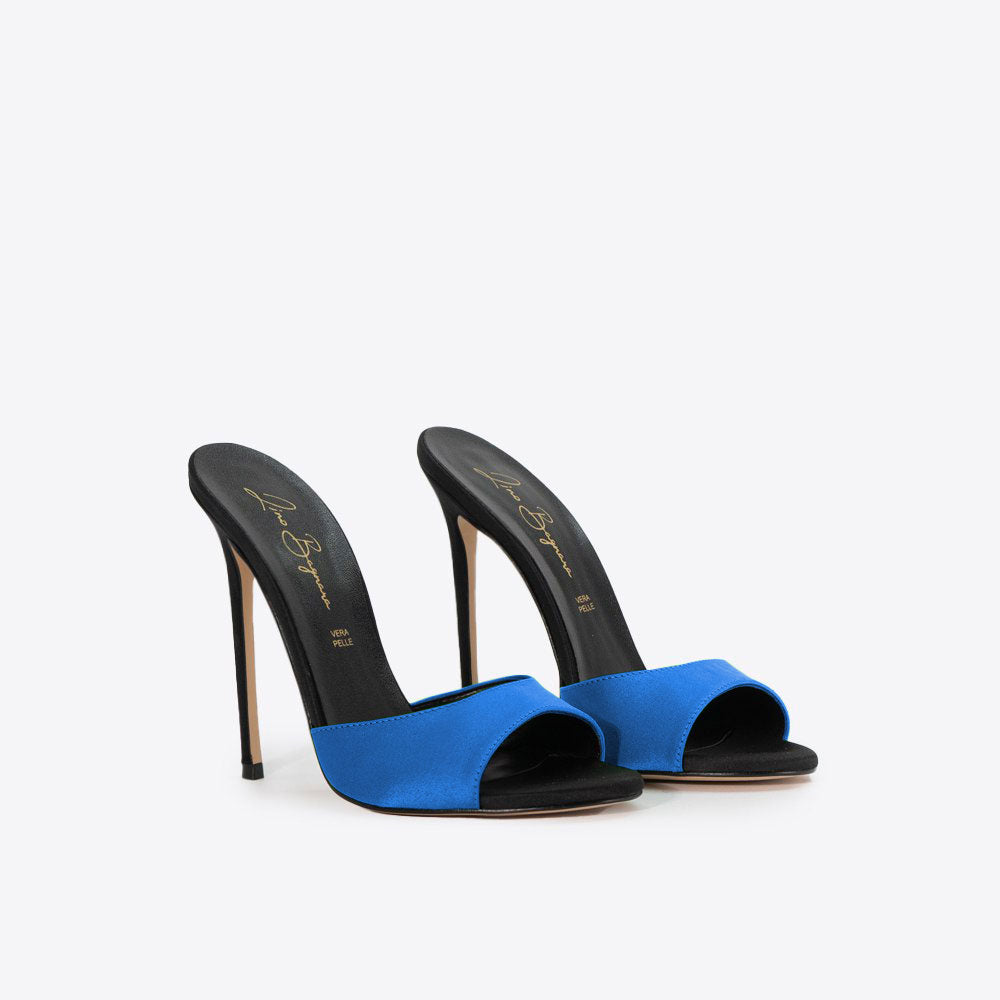 Carla 221 - Raso /Tacco Nero