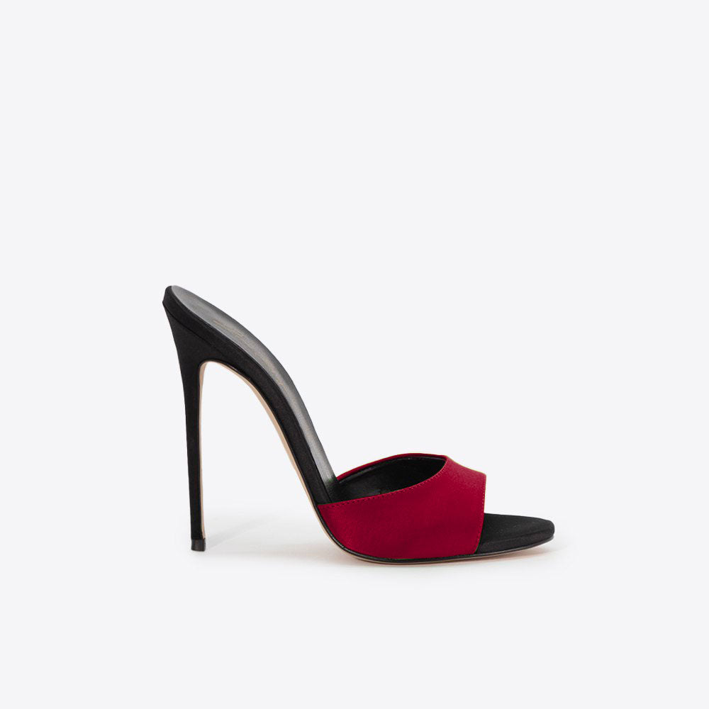 Carla 221 - Raso /Tacco Nero
