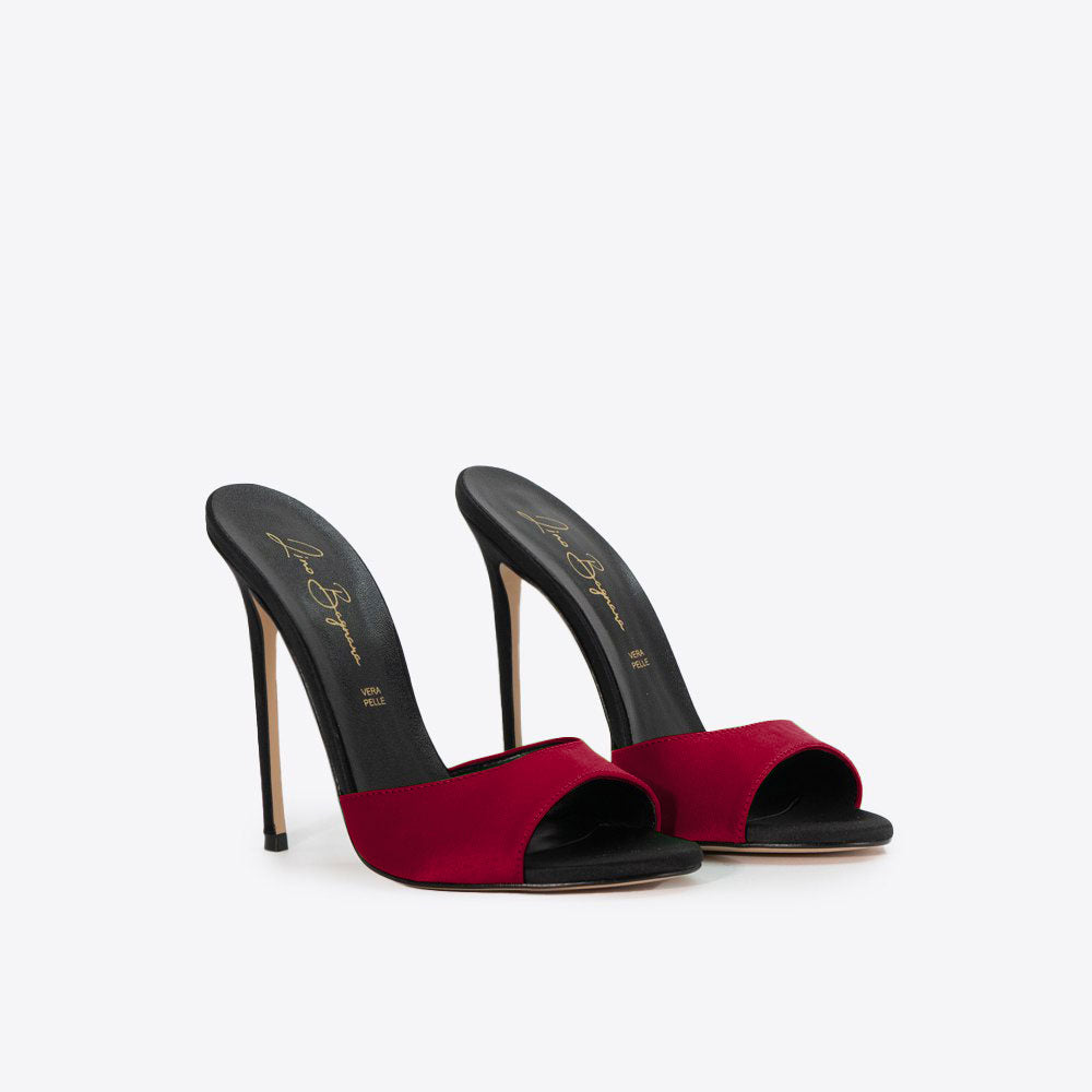 Carla 221 - Raso /Tacco Nero