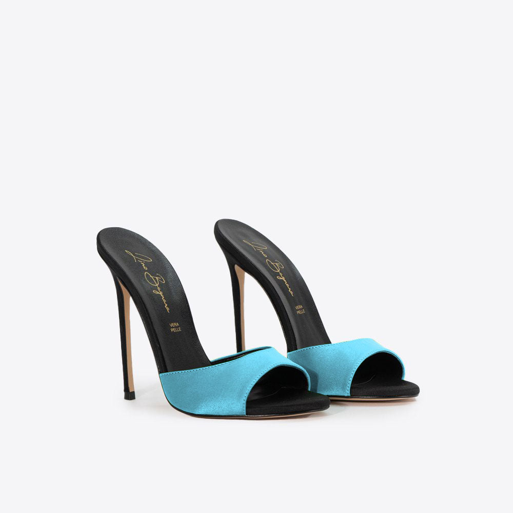 Carla 221 - Raso /Tacco Nero