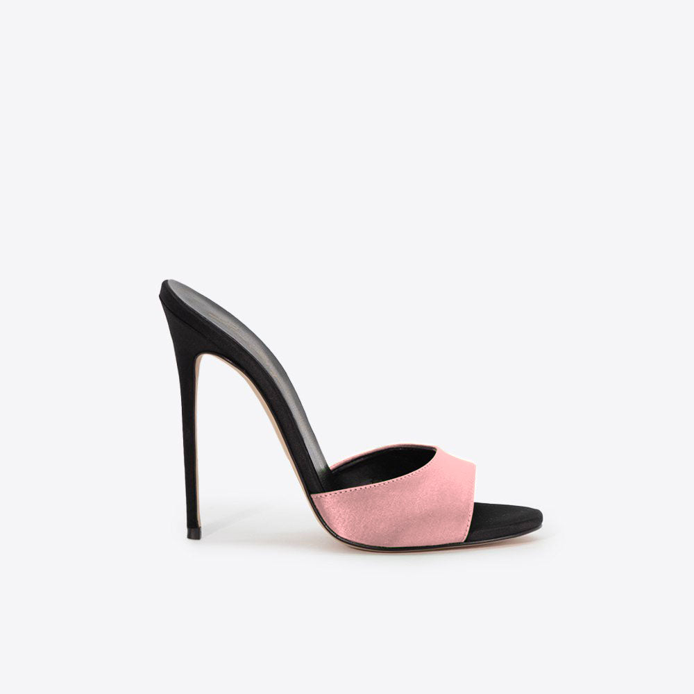 Carla 221 - Raso /Tacco Nero