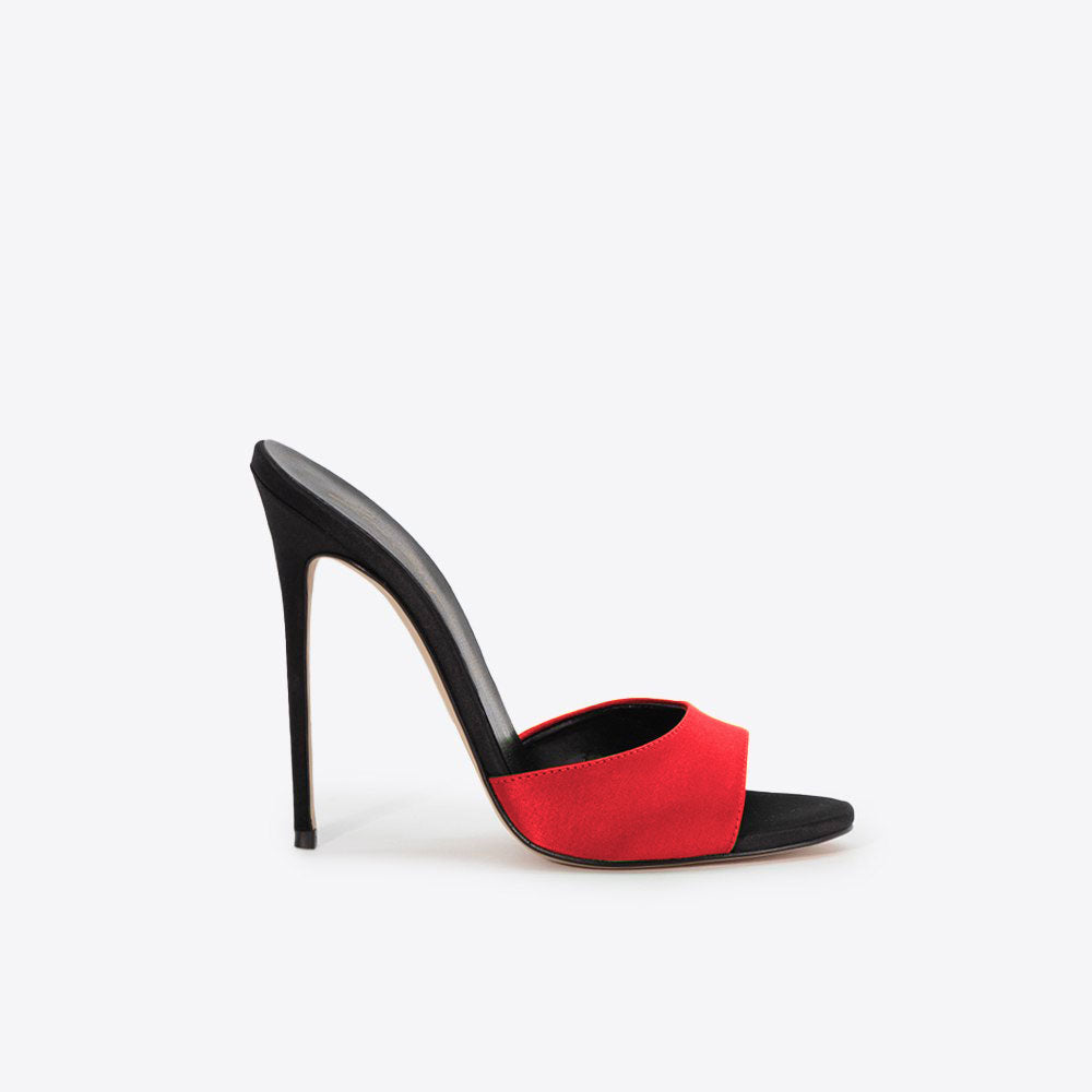 Carla 221 - Raso /Tacco Nero