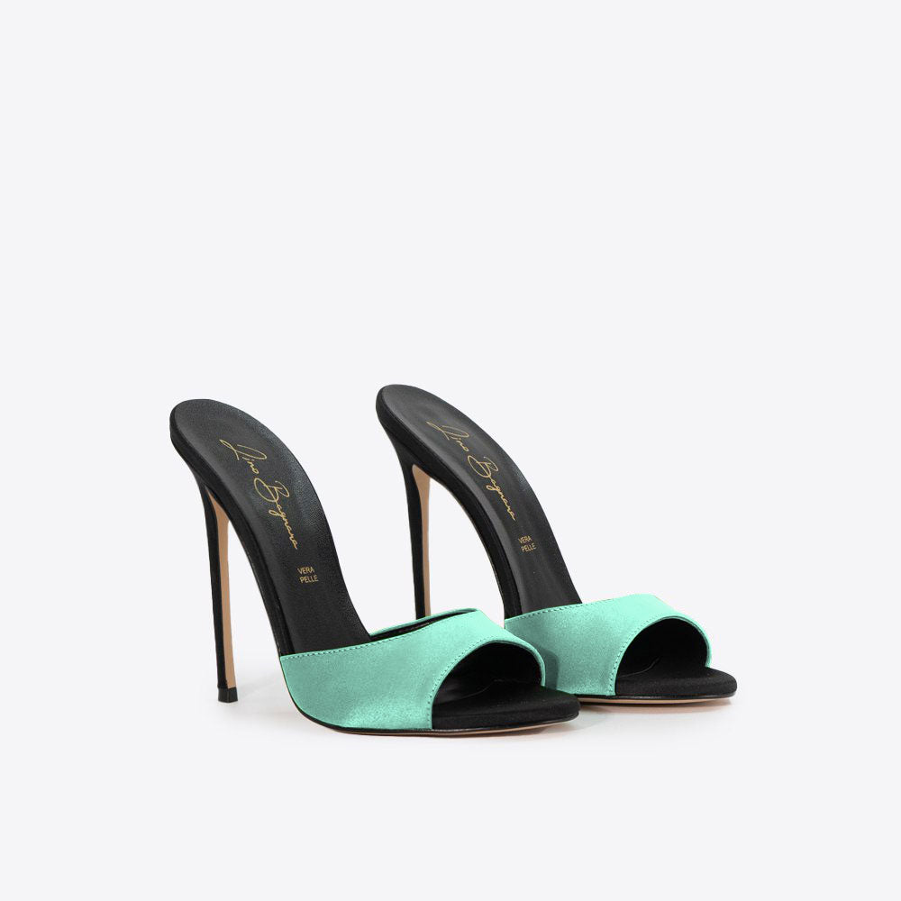 Carla 221 - Raso /Tacco Nero
