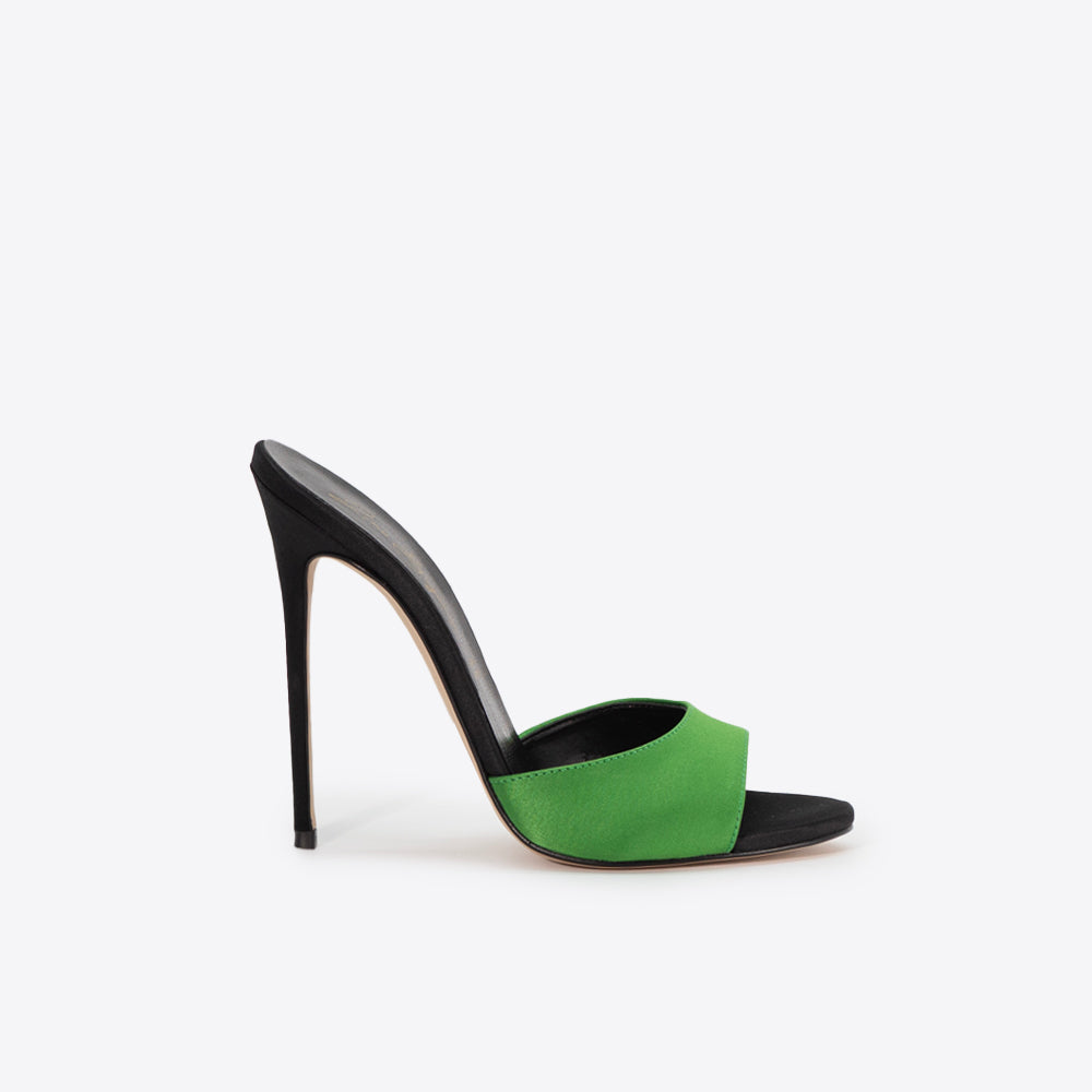 Carla 221 - Raso /Tacco Nero