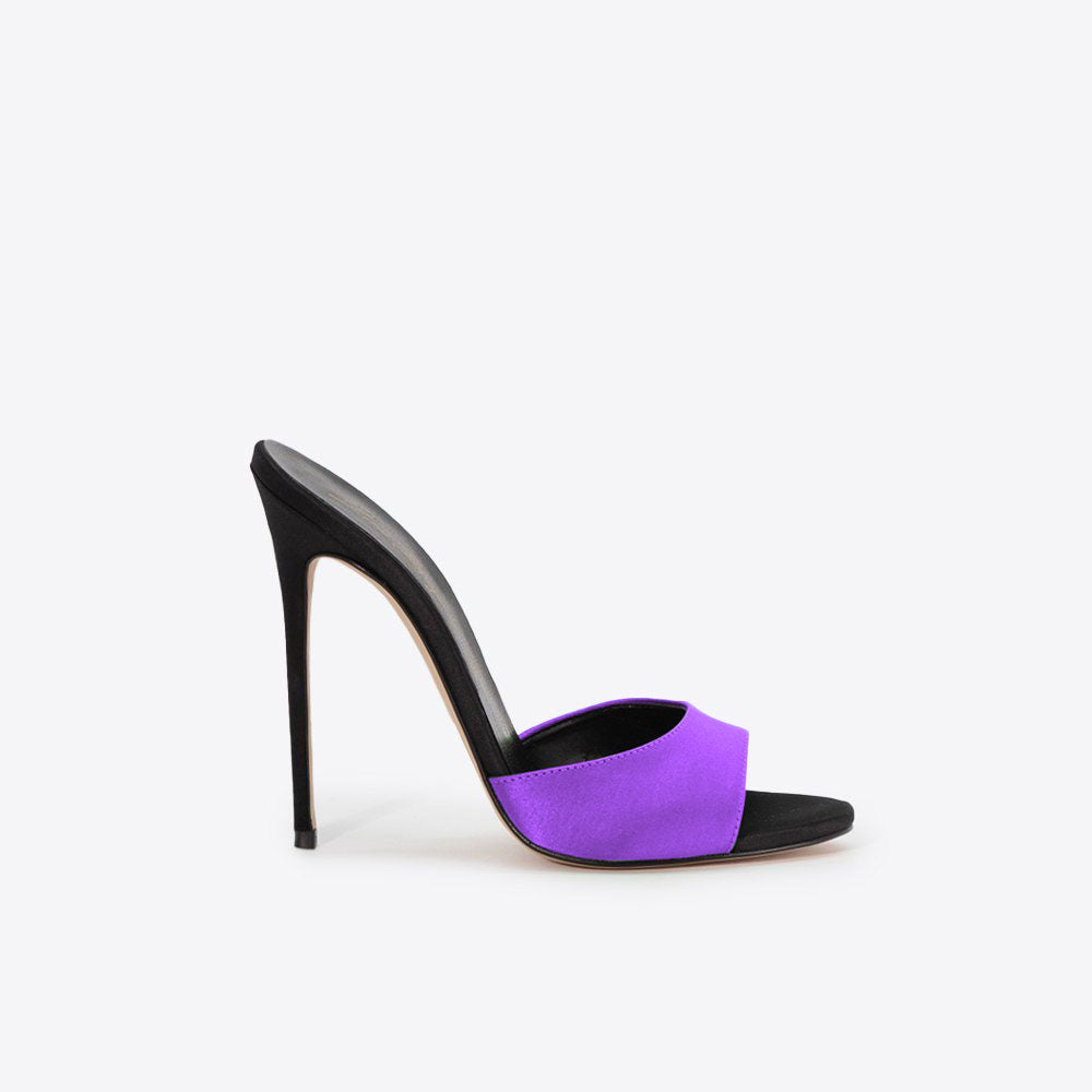 Carla 221 - Raso /Tacco Nero