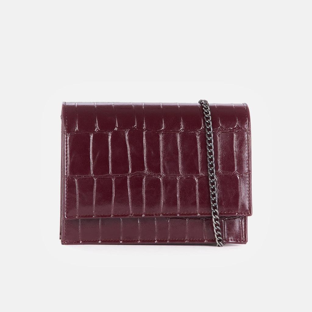 Margot - Croco Glossy Bordeaux