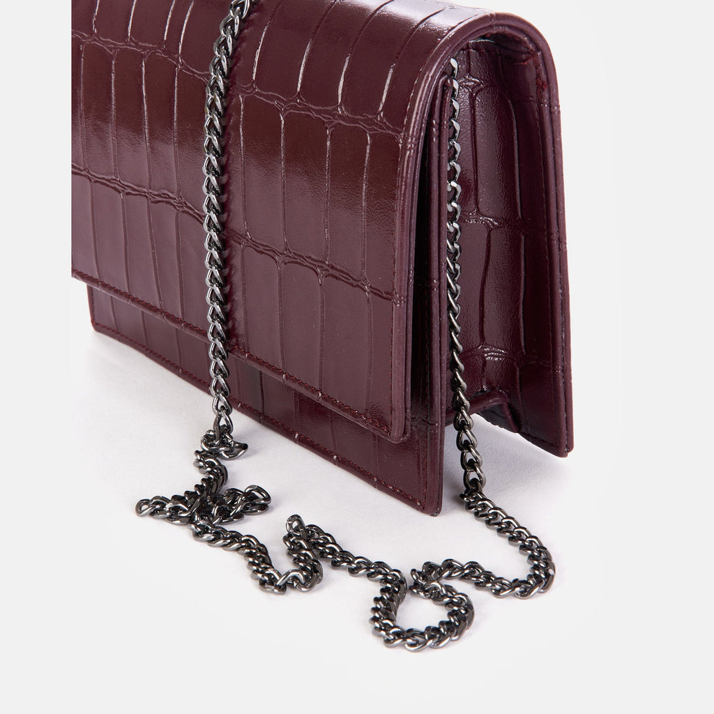 Margot - Croco Glossy Bordeaux