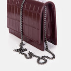 Margot - Croco Glossy Bordeaux