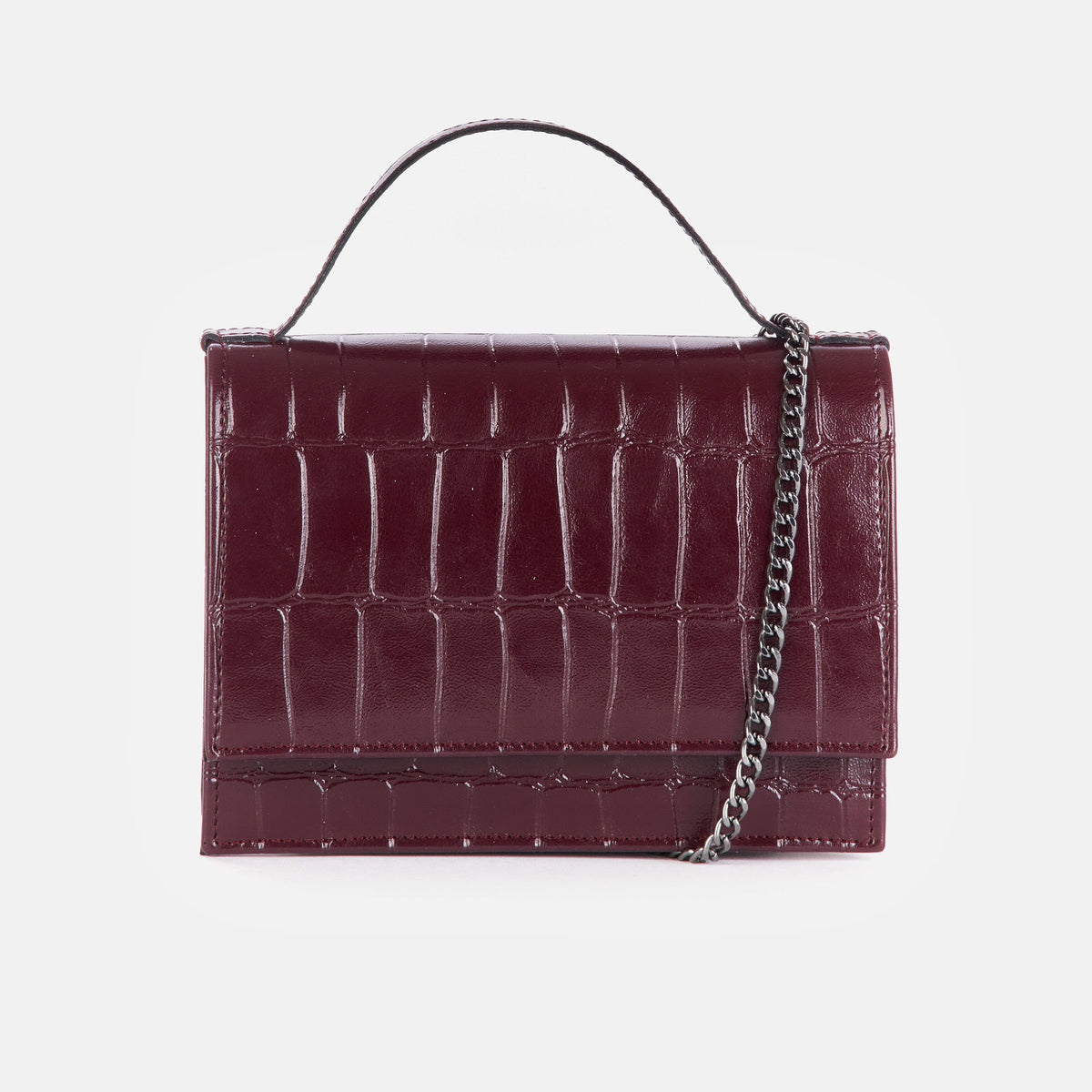 Martina - Croco Glossy Bordeaux