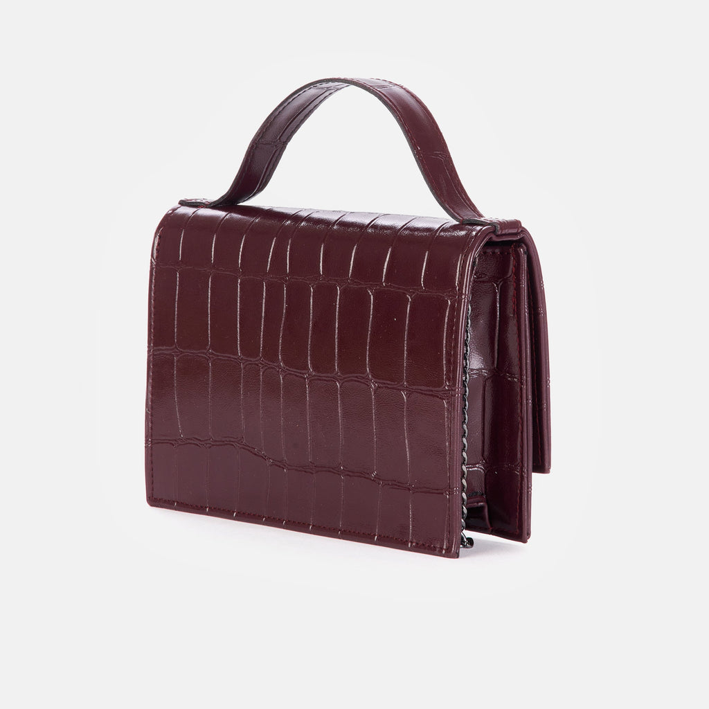 Martina - Croco Glossy Bordeaux