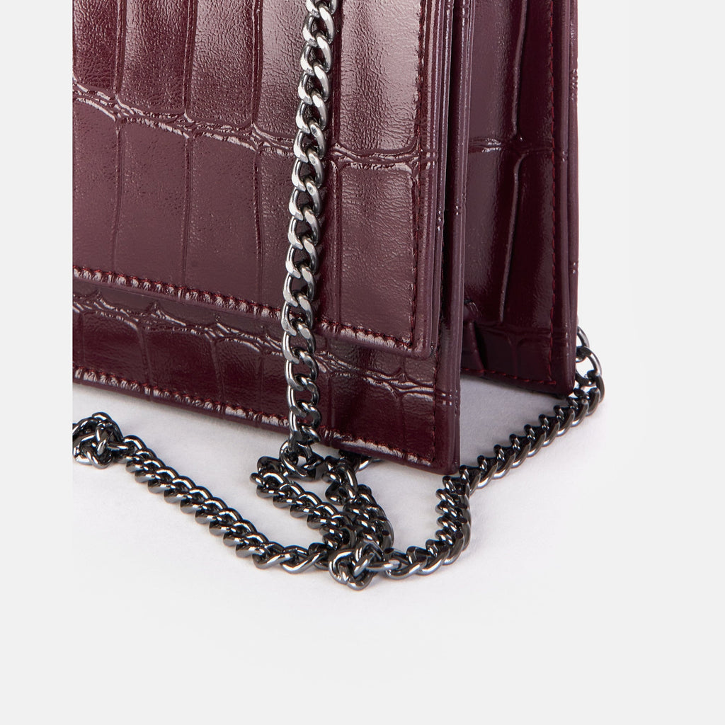 Martina - Croco Glossy Bordeaux