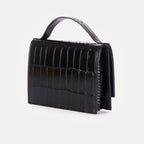 Martina - Croco Glossy Nero