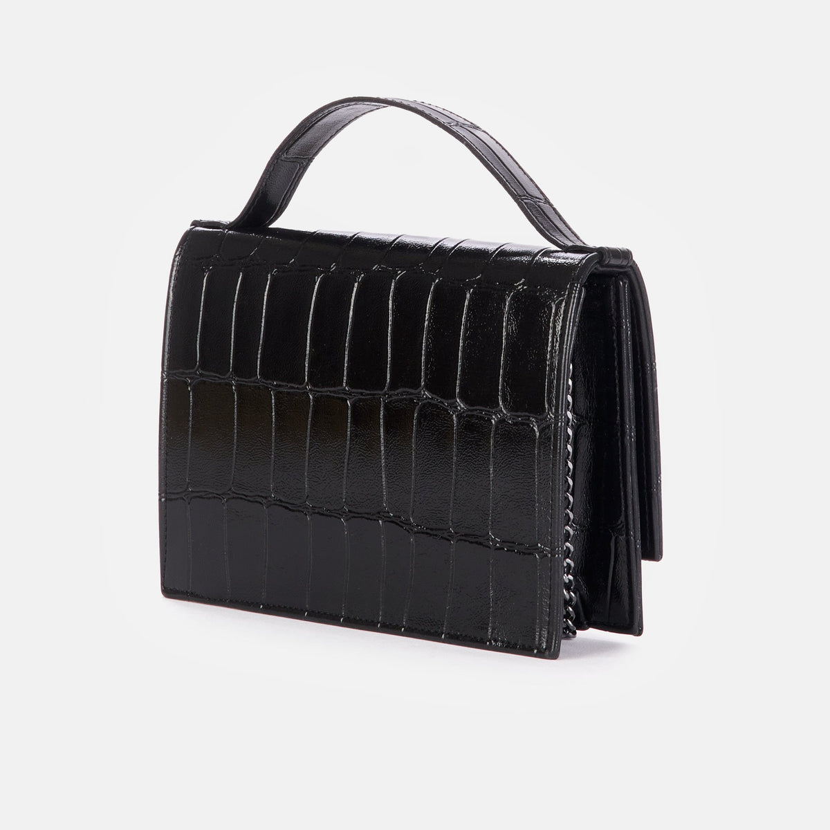 Martina - Croco Glossy Nero