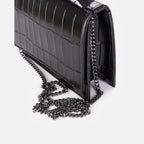 Martina - Croco Glossy Nero